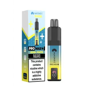 Hayati Pro Max Plus 6000 Prefilled Pod Kit - 20mg | Blue Razz Pineapple